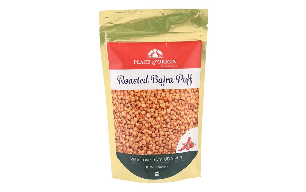 Place of Origin Roasted Bajra Puff (Tomato Chilli)    Pack  50 grams